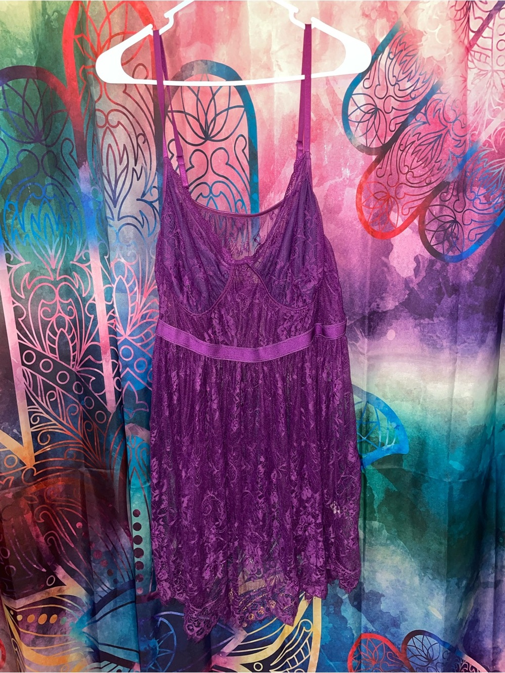 3/$25 Purple Lace Chemise